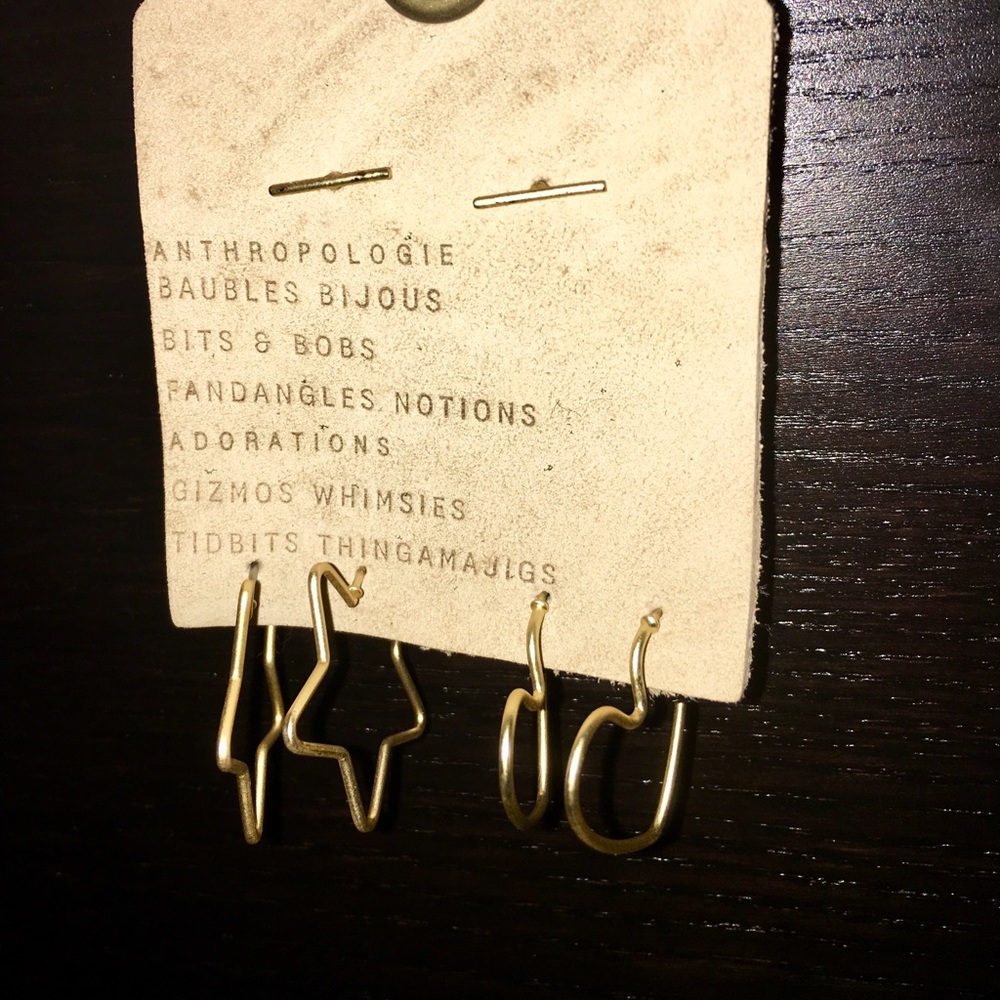 ANTHROPOLOGIE 3 Earring Set